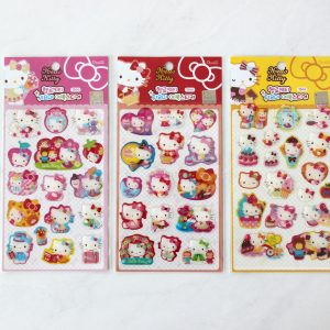 Hello Kitty Sanrio Stickers Puffy With Glitter Accents