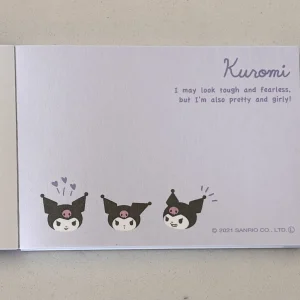 Alternative view of U21 2021 Kuromi mini memo