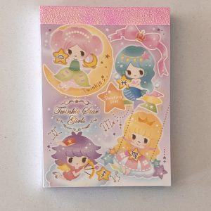 Twinkle Star Girls Zodiac mini memo