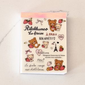 Alternative view of 2014 Rilakkuma La Fraise Paris mini memo