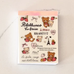 Alternative view of U22 2014 Rilakkuma La Fraise Paris mini memo