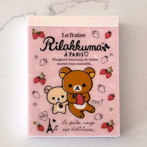 2014 Rilakkuma La Fraise Paris mini memo - Image 5