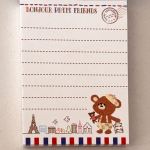 Alternative view of Bonjour Petit Friends mini memo