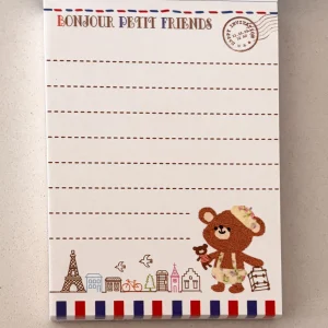 Alternative view of U22 Bonjour Petit Friends mini memo