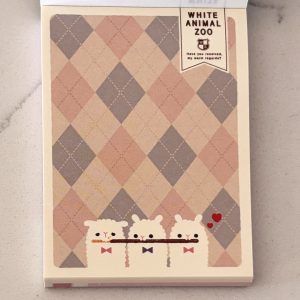 White Animal Zoo mini memo - Image 2