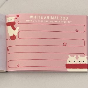 White Animal Zoo mini memo - Image 3