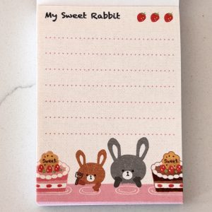 Alternative view of My Sweet Rabbit mini memo