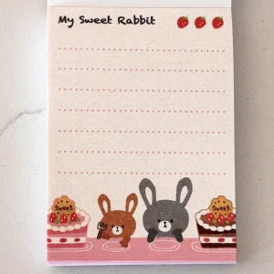 Alternative view of U22 My Sweet Rabbit mini memo