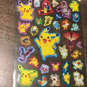 Pokemon holographic sticker sheet Pikachu x