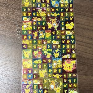 x Pokemon sticker sheet Pikachu
