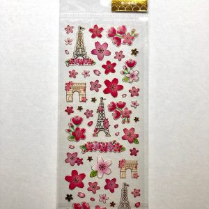 B98 Clear Cherry Blossom Stickers PVC x