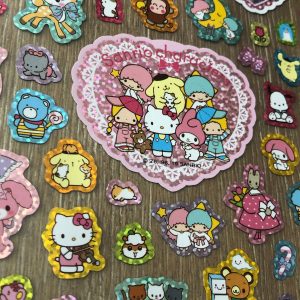 Alternative view of Sanrio Characters holographic sticker sheet (characters)