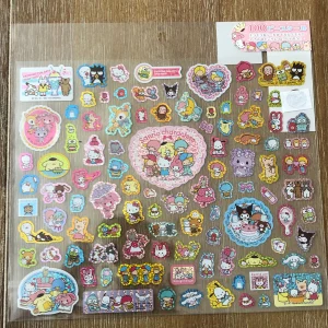 Sanrio Characters holographic sticker sheet (my melody)