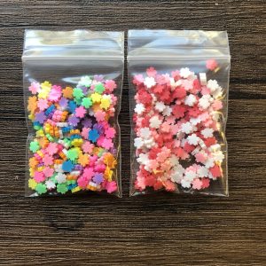 17# and 100# Clay Sakura Cherry Blossom Embellishments 5g (#17 Multicolor)
