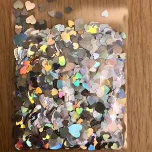 98# Holo Heart confetti glitter 1tsp - Image 2