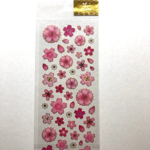B96 Clear Cherry Blossom Stickers PVC x