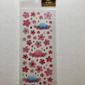 B97 Clear Cherry Blossom Stickers PVC x