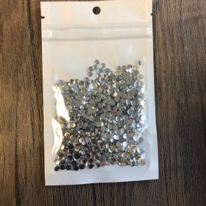Clear White Flatback Rhinestones 4mm appx 1000pcs per bag