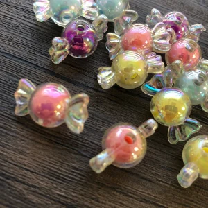 V x 12pcs Iridescent Candy Beads - Image 2