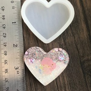 x Single cavity heart mold silicone