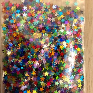 59# Rainbow star confetti glitter 1tsp - Image 2