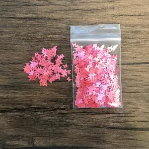 159# Deep pink Butterfly glitter 1tsp