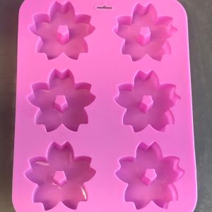 x Large 6 cavity shiny cherry blossom sakura silicone mold - Image 2