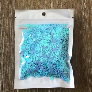 Alternative view of 10g pack of sequin letters Purple Pink Blue Multi (Purple)
