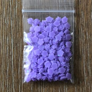 99#, 118#, and 133# Tiny rose embellishments Pink Purple White 1tsp (#99 Purple) - Image 6