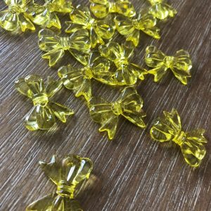 MLD x 24pcs Bow beads 30mm x 23mm (Black) - Image 3