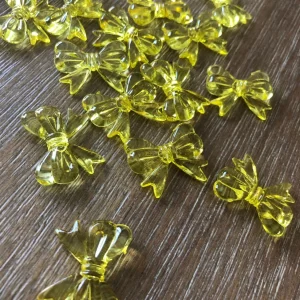 MLD x 24pcs Bow beads 30mm x 23mm (Black) - Image 3