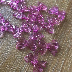 MLD x 24pcs Bow beads 30mm x 23mm (Black) - Image 8