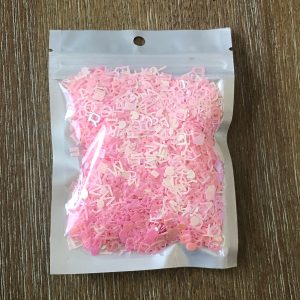 10g pack of sequin letters Purple Pink Blue Multi (Multi) - Image 3