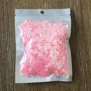 10g pack of sequin letters Purple Pink Blue Multi (Blue) - Image 3