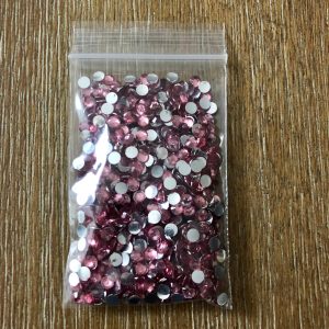 Light Pink Flatback Rhinestones 4mm appx 1000pcs per bag