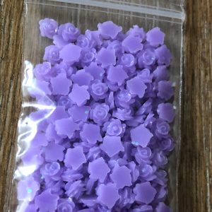99#, 118#, and 133# Tiny rose embellishments Pink Purple White 1tsp (#99 Purple) - Image 7
