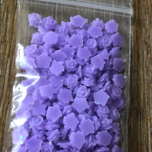 99#, 118#, and 133# Tiny rose embellishments Pink Purple White 1tsp (#118 Cream) - Image 7