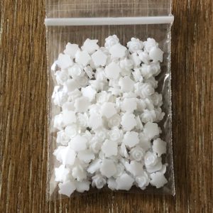 99#, 118#, and 133# Tiny rose embellishments Pink Purple White 1tsp (#99 Purple) - Image 4