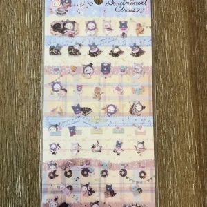 B90-B91 Piano Sentimental Circus Sticker Sheet
