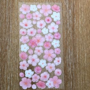 Clear Cherry Blossom Stickers PVC x (E) - Image 2