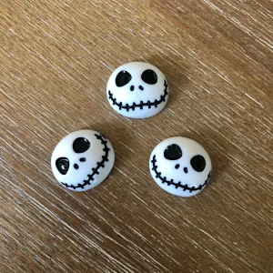 102# Jack Skellington flatback cab 3 pcs Halloween