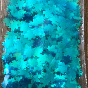 122# Transparent blue flower sakura cherry blossom glitter confetti 1tsp - Image 2