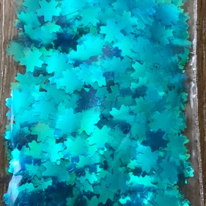 122# Transparent blue flower sakura cherry blossom glitter confetti 1tsp - Image 2
