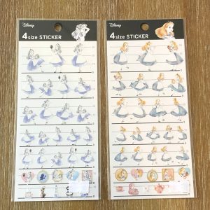 B267 Alice in Wonderland sticker sheet 4 size sticker x (black/blue)