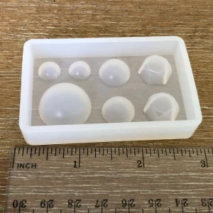 Alternative view of x Round Circle Gem Silicone Mold