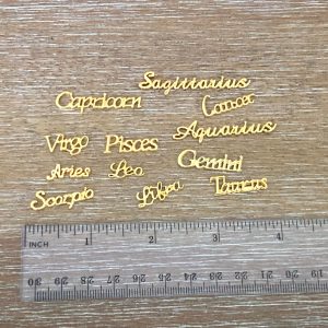 Astrology Zodiac metal embellishments
