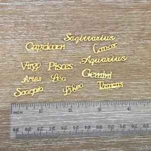 Astrology Zodiac metal embellishments
