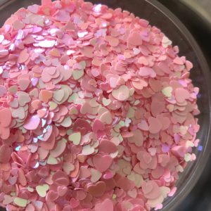 76# Pink Heart Mix sizeconfetti glitter 1tsp (1tsp) - Image 2