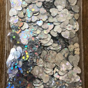 220 Holographic heart confetti glitter 1tsp - Image 2