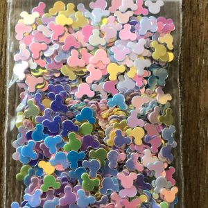 Alternative view of 43# Iridescent pastel multi colored mickey glitter 1tsp